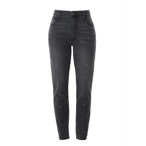 JOIE Washed Onyx Pereh Studded Jeans Charcoal size 28 - Picture 3 of 9